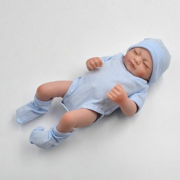 10" Realistic Reborn Baby Dolls Full Body Soft Vinyl Silicone Newborn Girl Gift - Picture 1 of 4